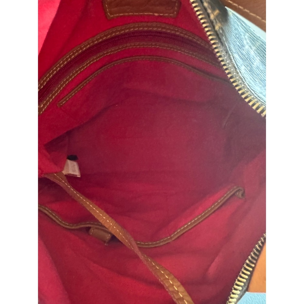 Dooney & Bourke Hobo Bag Womens Large Brown Monogram Coated Canvas Leather Trim - Picture 8 of 13